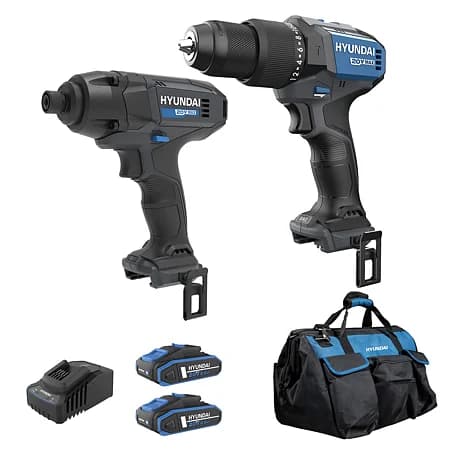 Set Hyundai HD20X-60TT + șurubelniță impact ID20S-180Nm, 2 acumulatori 20V — reducere 37% de la 1.040 lei la 660,33 lei