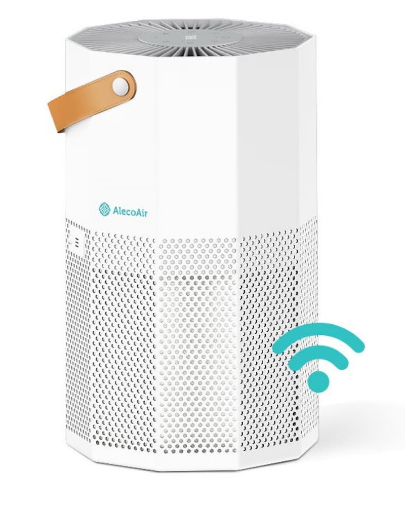 Purificator de aer AlecoAir P50 ROUBIQ White  Wi-Fi  Lampa UV-C  Filtru True HEPA si Carbune Activ  Ionizare  PM 2.5 — reducere 40% de la 1.099 lei la 660,33 lei