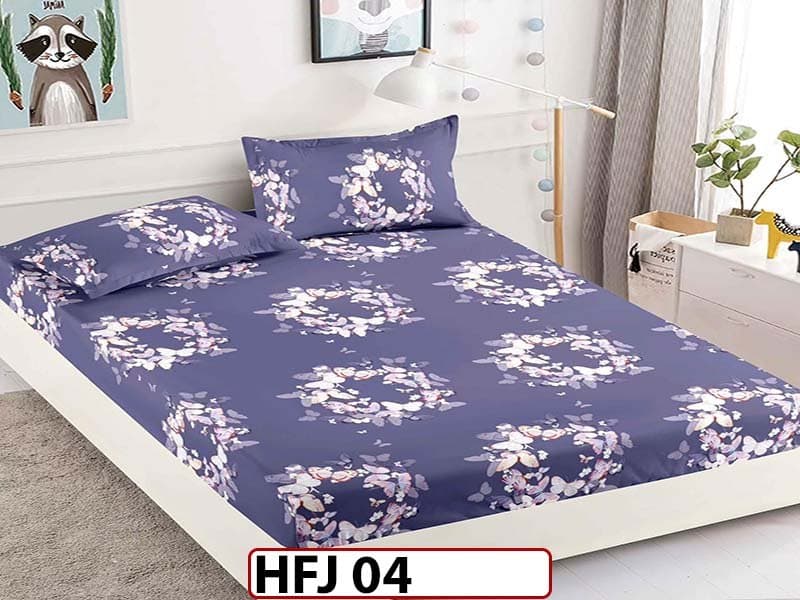 Husa de Pat din Finet + 2 Fete de Perne - Saltea 180x200 - Pat 2 Persoane - HFJ04 — reducere 30% de la 99 lei la 69 lei