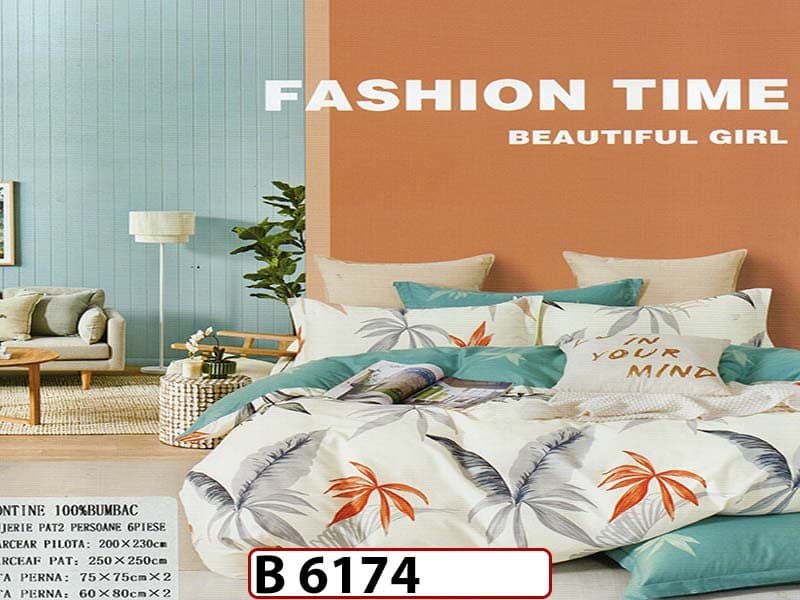 Lenjerie din bumbac 100% 6 piese - B 6174 — reducere 22% de la 280 lei la 219 lei