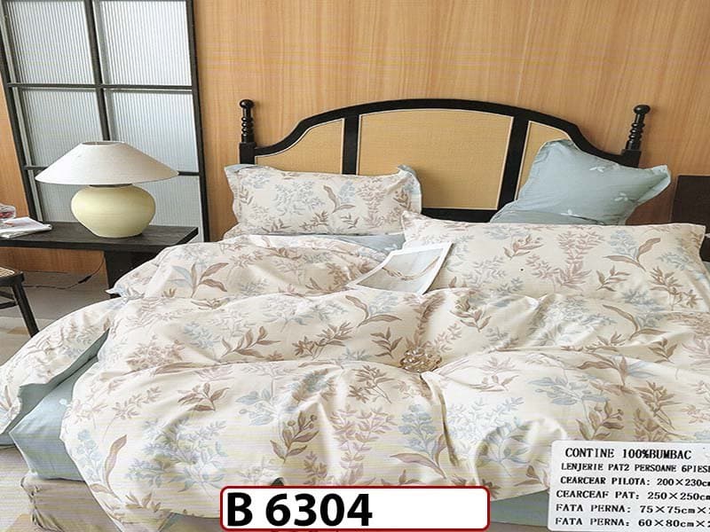 Lenjerie din bumbac 100% 6 piese - B 6304 — reducere 22% de la 280 lei la 219 lei