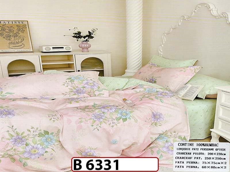 Lenjerie din bumbac 100% 6 piese - B 6331 — reducere 22% de la 280 lei la 219 lei