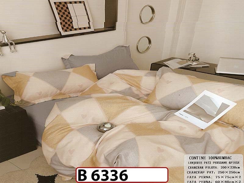 Lenjerie din bumbac 100% 6 piese - B 6336 — reducere 22% de la 280 lei la 219 lei