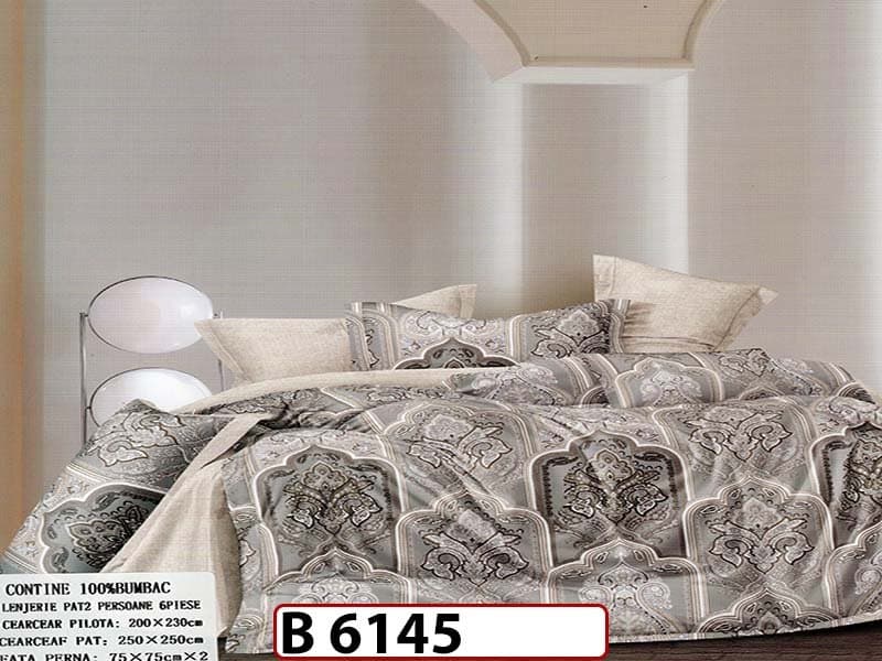 Lenjerie din bumbac 100% 6 piese - B 6145 — reducere 22% de la 280 lei la 219 lei