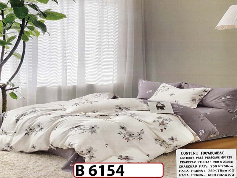 Lenjerie din bumbac 100% 6 piese - B 6154 — reducere 22% de la 280 lei la 219 lei
