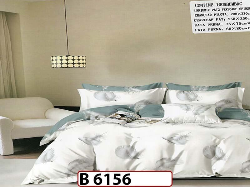 Lenjerie din bumbac 100% 6 piese - B 6156 — reducere 22% de la 280 lei la 219 lei