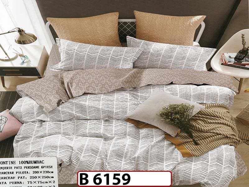 Lenjerie din bumbac 100% 6 piese - B 6159 — reducere 22% de la 280 lei la 219 lei