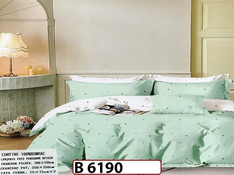 Lenjerie din bumbac 100% 6 piese - B 6190 — reducere 22% de la 280 lei la 219 lei