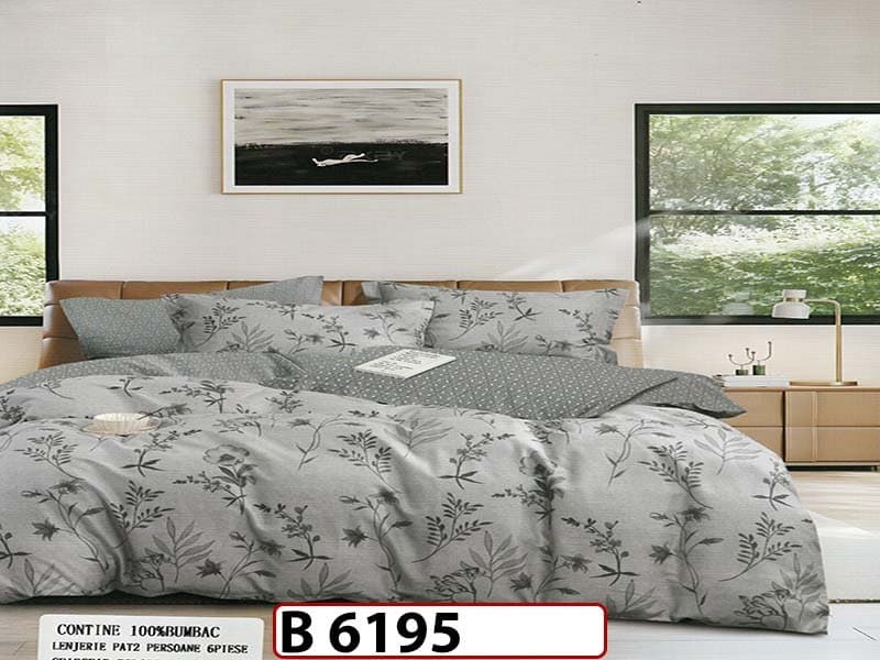 Lenjerie din bumbac 100% 6 piese - B 6195 — reducere 22% de la 280 lei la 219 lei