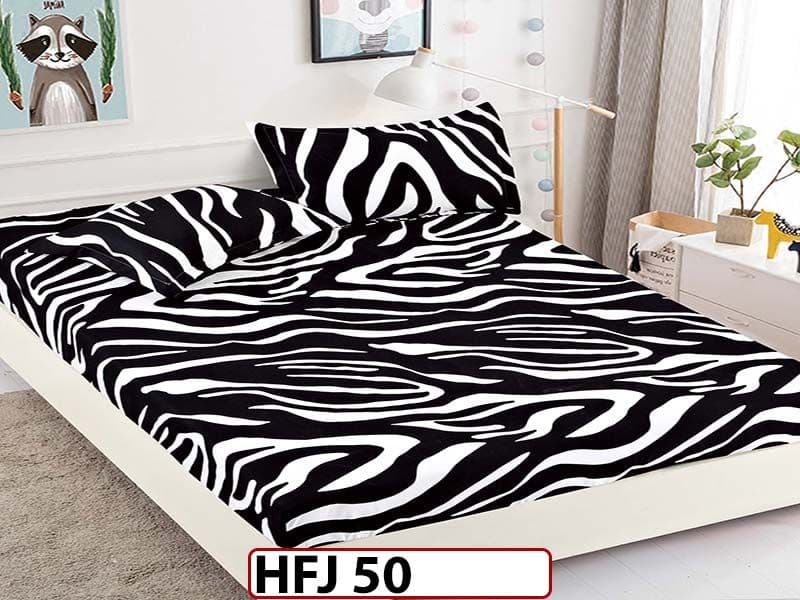 Husa de Pat din Finet + 2 Fete de Perne - Saltea 180x200 - Pat 2 Persoane - HFJ50 — reducere 30% de la 99 lei la 69 lei