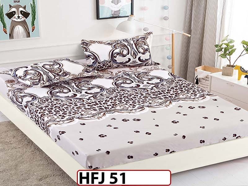 Husa de Pat din Finet + 2 Fete de Perne - Saltea 180x200 - Pat 2 Persoane - HFJ51 — reducere 30% de la 99 lei la 69 lei