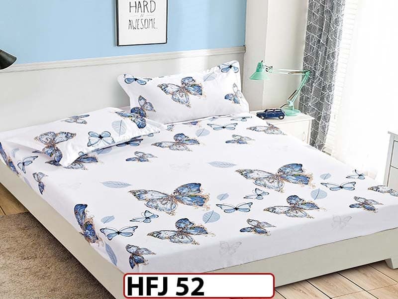 Husa de Pat din Finet + 2 Fete de Perne - Saltea 180x200 - Pat 2 Persoane - HFJ52 — reducere 30% de la 99 lei la 69 lei
