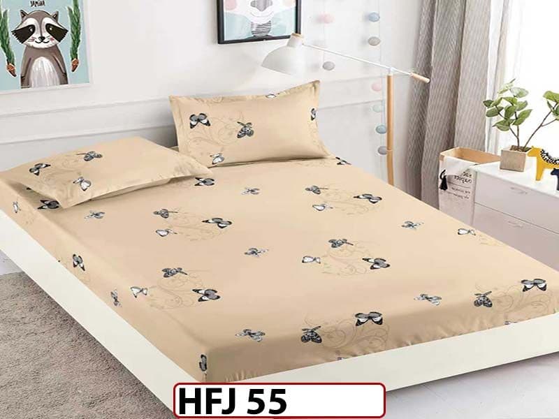 Husa de Pat din Finet + 2 Fete de Perne - Saltea 180x200 - Pat 2 Persoane - HFJ55 — reducere 30% de la 99 lei la 69 lei