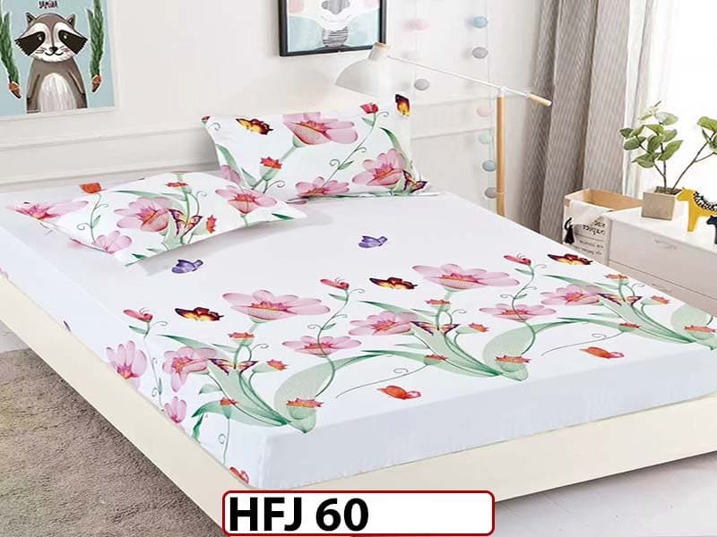 Husa de Pat din Finet + 2 Fete de Perne - Saltea 180x200 - Pat 2 Persoane - HFJ60 — reducere 30% de la 99 lei la 69 lei