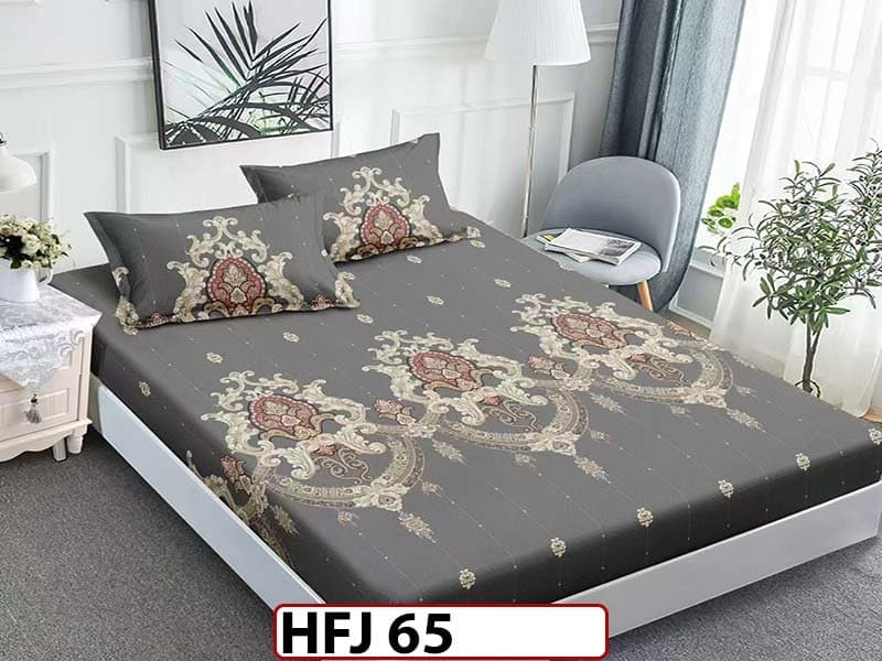 Husa de Pat din Finet + 2 Fete de Perne - Saltea 180x200 - Pat 2 Persoane - HFJ65 — reducere 30% de la 99 lei la 69 lei