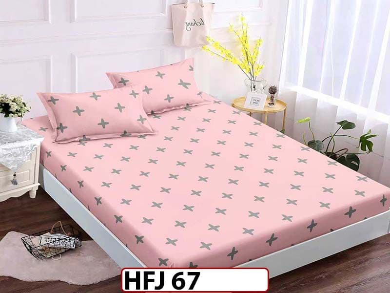 Husa de Pat din Finet + 2 Fete de Perne - Saltea 180x200 - Pat 2 Persoane - HFJ67 — reducere 30% de la 99 lei la 69 lei