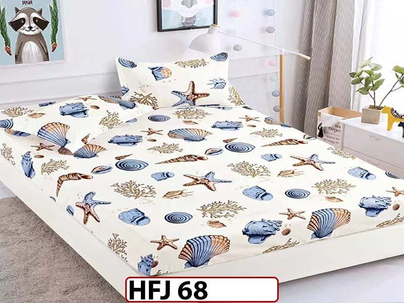 Husa de Pat din Finet + 2 Fete de Perne - Saltea 180x200 - Pat 2 Persoane - HFJ68 — reducere 30% de la 99 lei la 69 lei