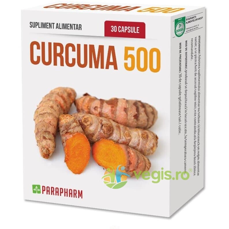 Curcuma 500 30cps — reducere 25% de la 41,5 lei la 31,12 lei