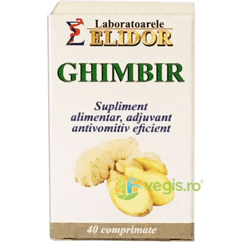 Ghimbir 40cpr — reducere 30% de la 43,5 lei la 30,45 lei