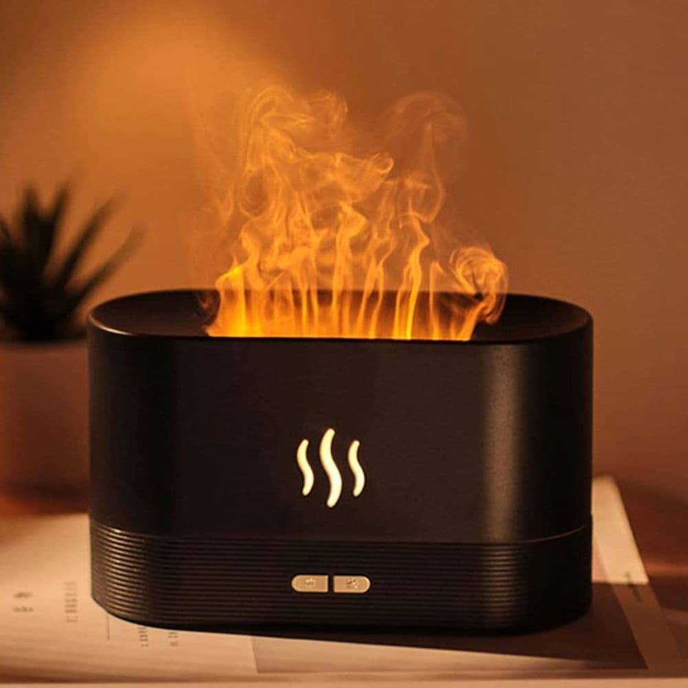 Difuzor aromaterapie cu simulator de Flacari — reducere 26% de la 179 lei la 133,06 lei