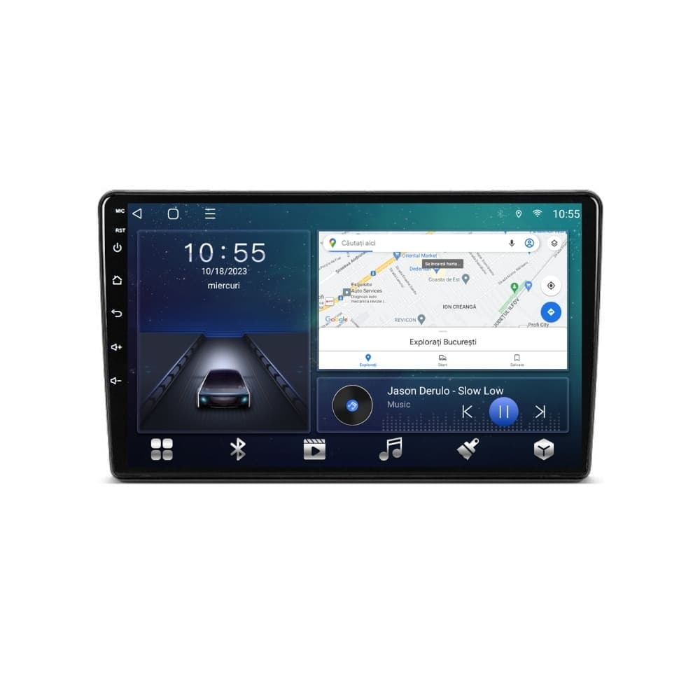 Navigatie dedicata cu Android Ford Fusion 2002 - 2005, 2GB RAM, Radio GPS Dual Zone, Display HD QLED 9" Touchscreen, Internet Wi-Fi si slot SIM 4G, Bluetooth, MirrorLink, USB — reducere 37% de la 1.249 lei la 784,3 lei