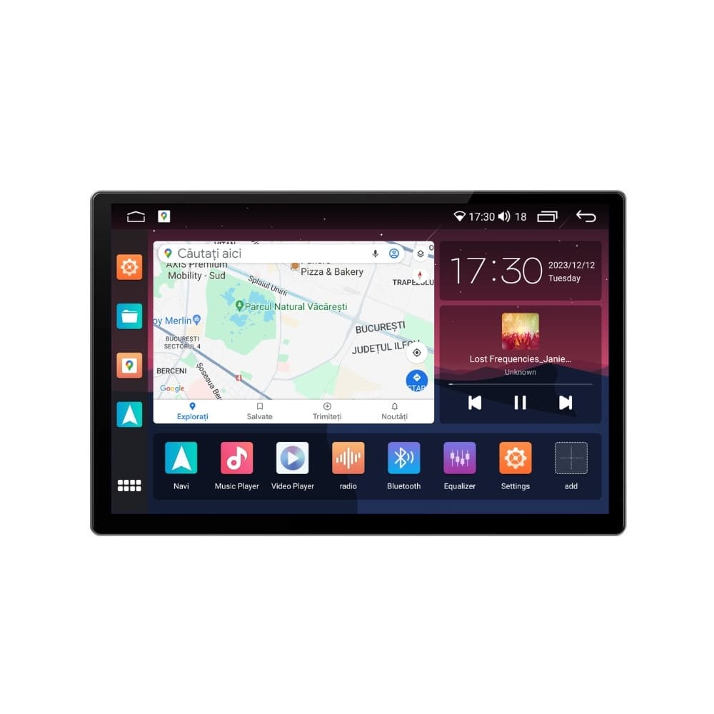 Navigatie dedicata cu Android Renault Clio V dupa 2019, 8GB RAM, Radio GPS Dual Zone, Display 2K QLED 13" Touchscreen, Internet Wi-Fi si slot SIM 4G, Bluetooth, MirrorLink, USB — reducere 27% de la 3.099 lei la 2.271,9 lei