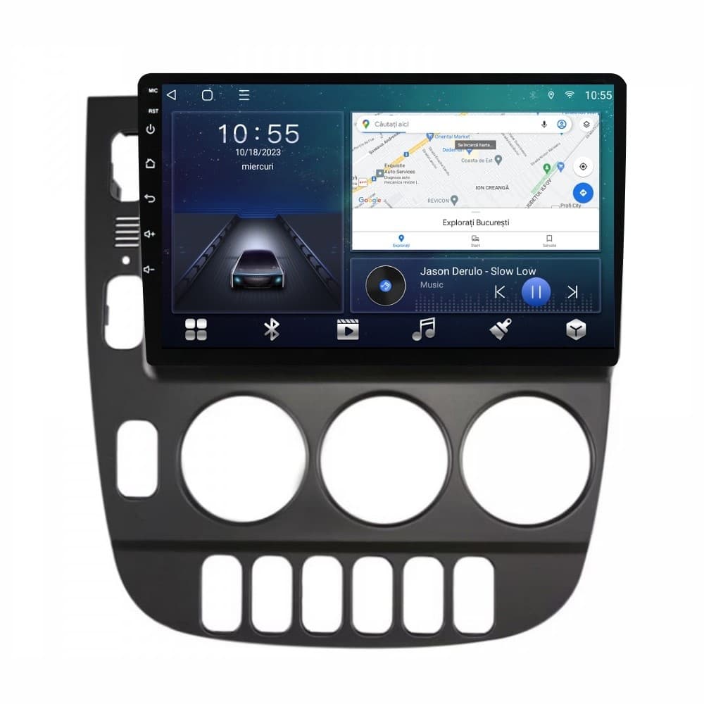 Navigatie dedicata cu Android Mercedes ML W163 1998 - 2001, 2GB RAM, Radio GPS Dual Zone, Display HD QLED 9" Touchscreen, Internet Wi-Fi si slot SIM 4G, Bluetooth, MirrorLink, USB — reducere 29% de la 1.449 lei la 1.032,23 lei
