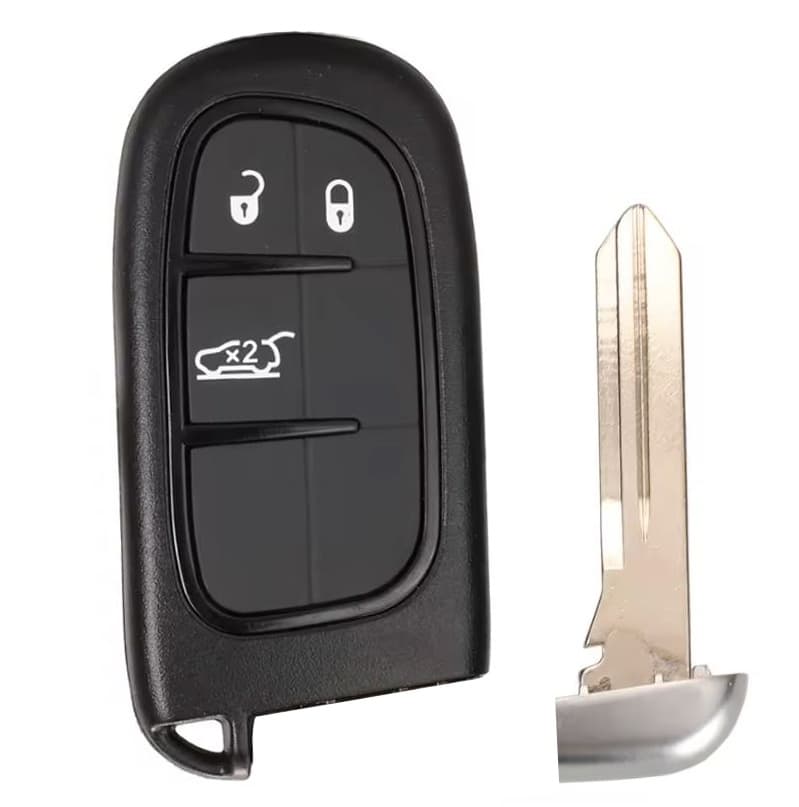 Carcasa cheie auto Techstar compatibila Jeep Cherokee, Wrangler, Dodge RAM, Durango, Chrysler – cu lama netaiata — reducere 27% de la 44,97 lei la 33,03 lei