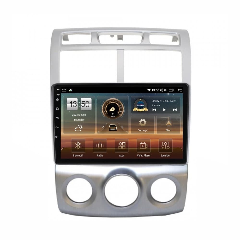 Navigatie dedicata cu Android KIA Sportage 2004 - 2010 fabricata in Coreea, clima manuala, 8GB RAM, Radio GPS Dual Zone, Display HD QLED 9" Touchscreen, Internet Wi-Fi si slot SIM 4G, Bluetooth, Mirro — reducere 22% de la 2.449 lei la 1.900 lei
