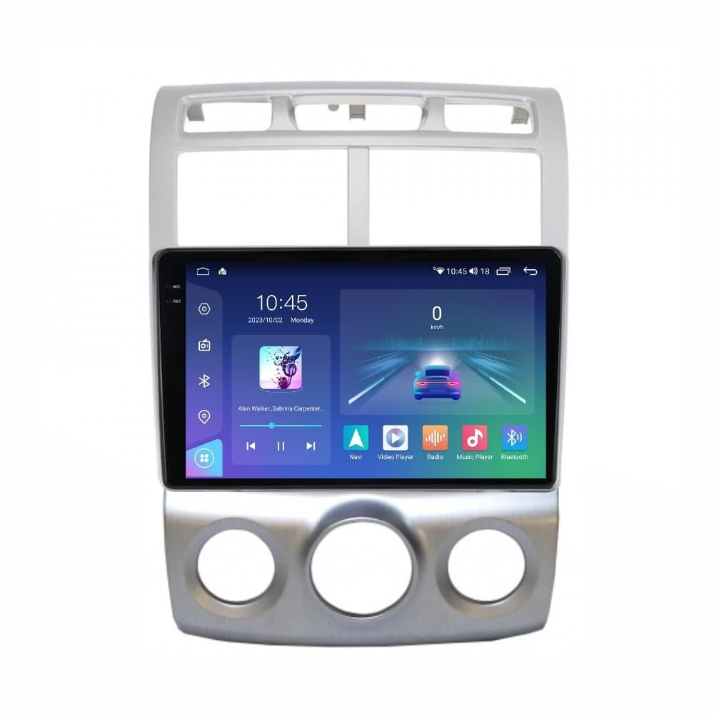 Navigatie dedicata cu Android KIA Sportage 2004 - 2010 fabricata in Coreea, clima manuala, 8GB RAM, Radio GPS Dual Zone, Display 2K QLED 9.5" Touchscreen, Internet Wi-Fi si slot SIM 4G, Bluetooth, Mir — reducere 21% de la 3.149 lei la 2.478,51 lei