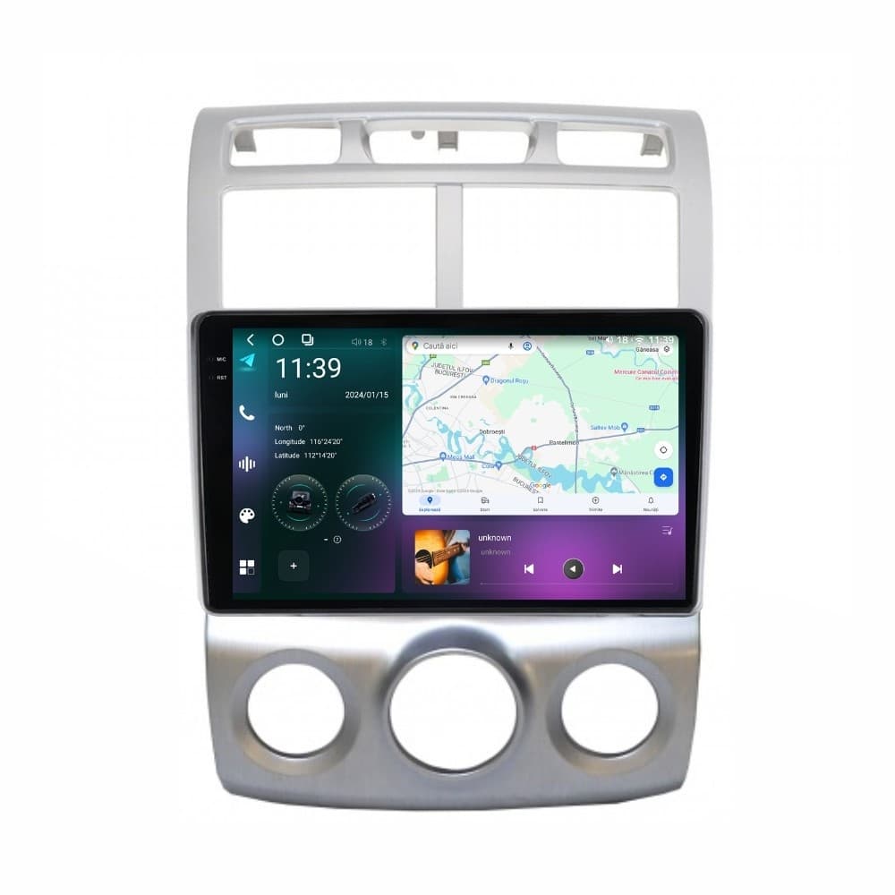 Navigatie dedicata cu Android KIA Sportage 2004 - 2010 fabricata in Coreea, clima manuala, 12GB RAM, Radio GPS Dual Zone, Display 2K QLED 9.5" Touchscreen, Internet Wi-Fi si slot SIM 4G, Bluetooth, Mi — reducere 24% de la 3.599 lei la 2.726,45 lei