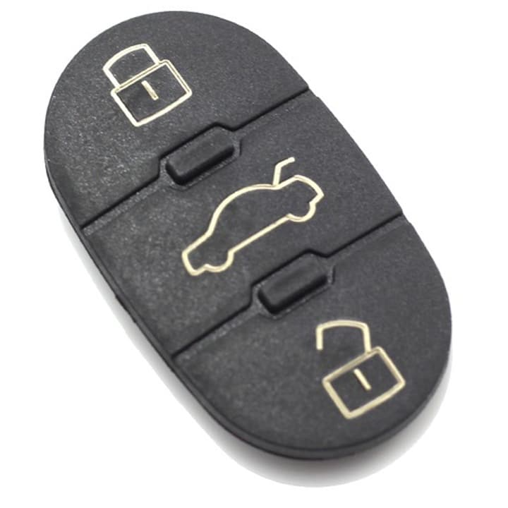 Membrana cauciuc pad cu 3 butoane, Techstar, pentru cheie auto Audi TT A3 A4 A6 A8, echiv OE 4D0837231 — reducere 46% de la 19,97 lei la 10,72 lei