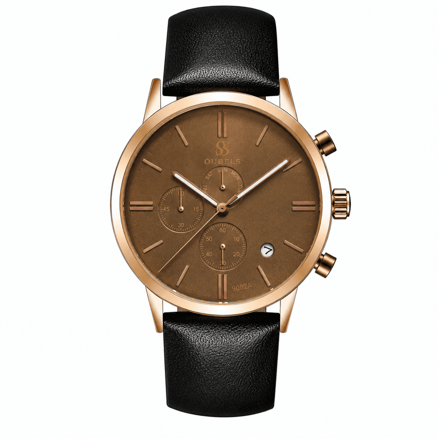 Ceas barbatesc Quartz, BUSINESS Cronograf, Data, Zi a saptamanii — reducere 55% de la 180 lei la 81,82 lei