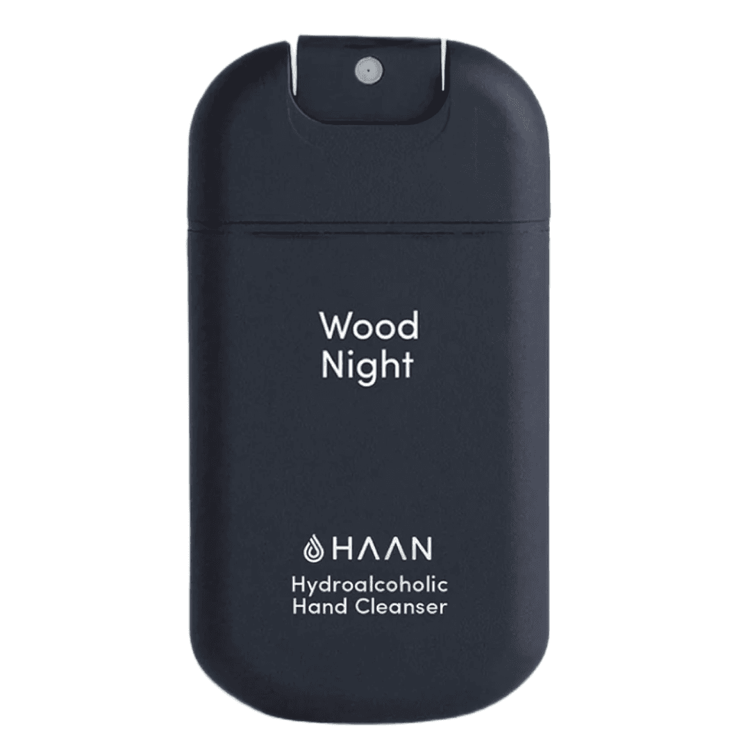 Gel igienizant pentru maini Wood Night, 30ml, Haan — reducere 20% de la 35 lei la 28 lei