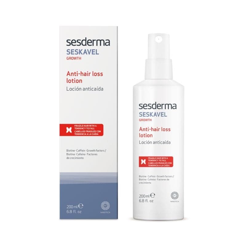 Lotiune impotriva caderii parului Seskavel, 200ml, Sesderma — reducere 20% de la 121,4 lei la 97,12 lei