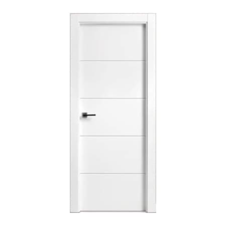 Usa Interior din MDF Novo Doors ND15 LUX PREMIUM, Cadru din Lemn Masiv, KIT COMPLET, Toc Reglabil de 10 CM INCLUS, Plinta pe Ambele Parti (Culoare: Alb mat, Dimensiune: 80 cm, Toc: Reglabil 10 cm, Man — reducere 34% de la 1.624 lei la 1.073,55 lei
