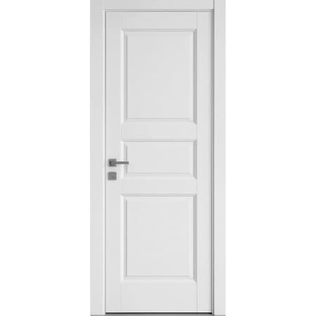 Usa Interior din MDF Novo Doors ND18 LUX PREMIUM, Cadru din Lemn Masiv, KIT COMPLET, Toc Reglabil de 10 CM INCLUS, Plinta pe Ambele Parti (Culoare: Alb mat, Dimensiune: 80 cm, Toc: Reglabil 10 cm, Man — reducere 34% de la 1.624 lei la 1.073,55 lei