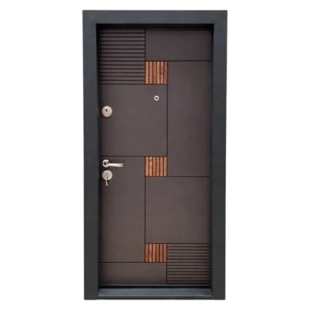 Usa metalica de apartament cu izolatie si vizor Novo Doors First Class NDS06, Deschidere Stanga Dreapta, Dimensiune 200X88 cm, Tabla 1.2 mm, Kit complet, Gri antracit cu insertie Stejar (Sens deschide — reducere 34% de la 2.249 lei la 1.486,78 lei