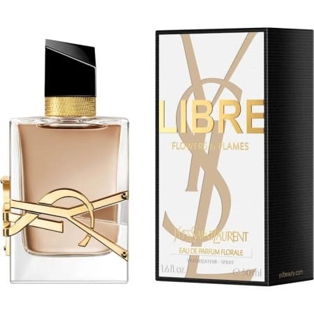 Yves Saint Laurent Libre Flowers & Flames, Apa de Parfum, Femei (Gramaj: 50 ml) — reducere 36% de la 640 lei la 406,61 lei