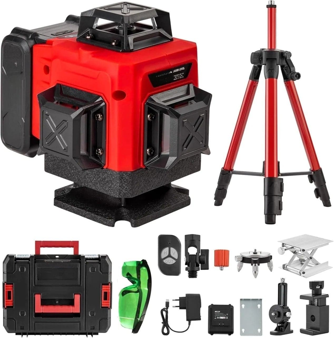 Nivela Laser cu Trepied 16 Linii, 25m, Display LCD, Timp de Nivelare ≤ 5s, ±0.2 mm/1m, Profesional, CAMPION PROFESIONAL CMP1727 — reducere 41% de la 387,87 lei la 229 lei