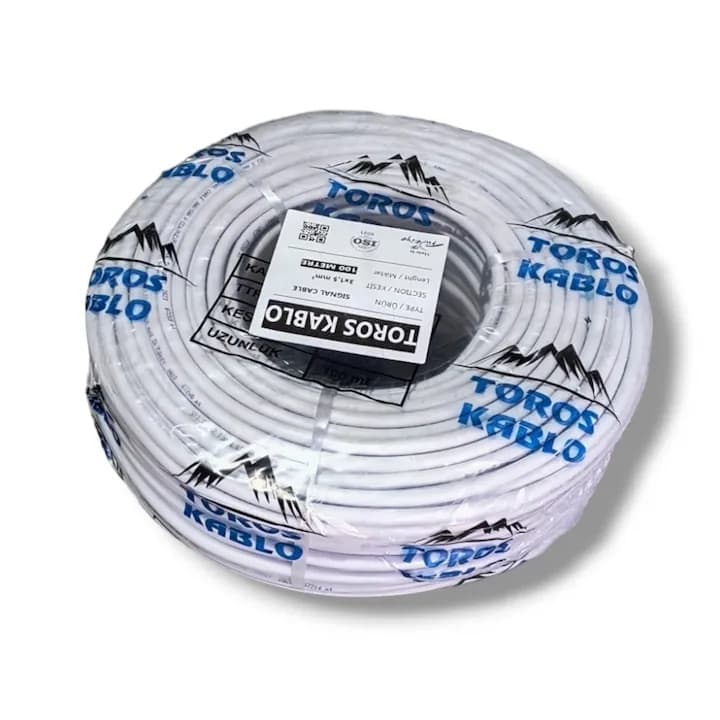Cablu electric curent TOROS TRS2X2.5, 100m, 2x2.5 mm², cupru, izolatie PVC dublu strat, 300/500V, flexibil, pentru circuite de priza si instalatii electrice rezidentiale si comerciale — reducere 29% de la 299 lei la 211 lei