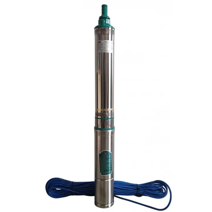 Pompa submersibila de mare adancime ALFA CMP1560, 4QJD2-80/16-2.2, 16 turbine, 2.2kW (3HP), 10.000 l/h, Hmax 160m, cablu 30m, diametru 100mm, racord 1-1.5", 110-220V, bobinaj cupru, inox – contine tax — reducere 17% de la 599 lei la 499 lei