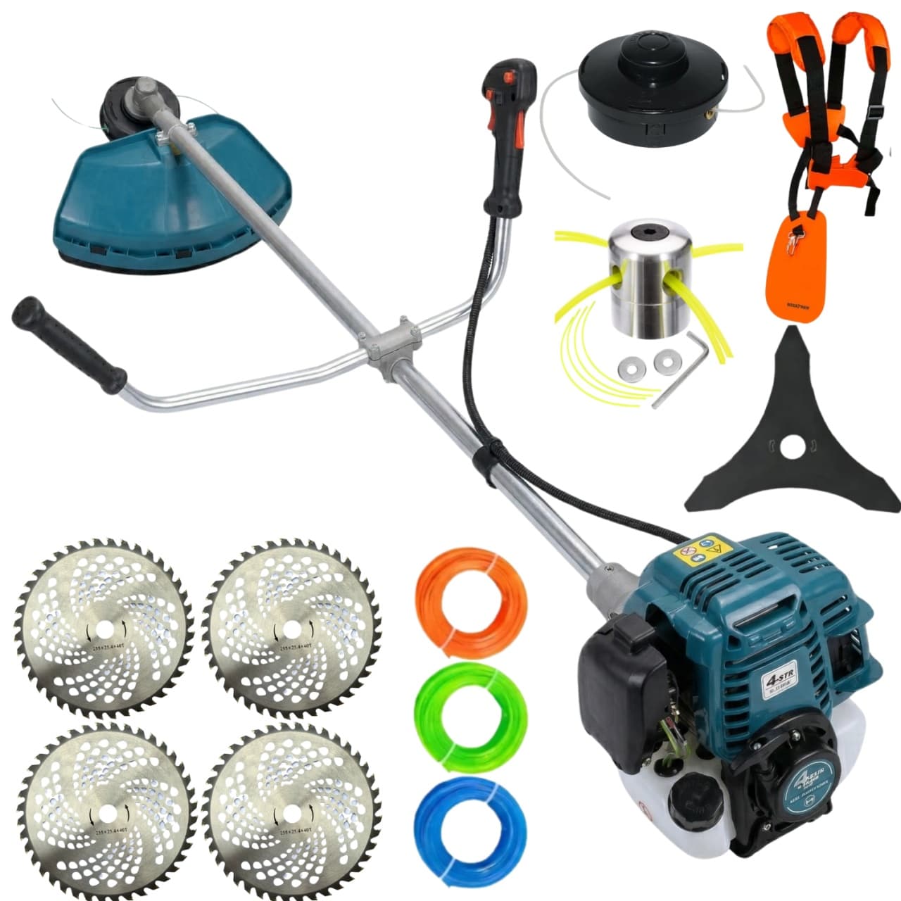 SUPER PACHET* 4timpi, 8.5cp Motocoasa pe benzina 4 timpi, 8.5CP, 58CC, 12000 rot/min, maner anti-vibratii, easy-start, model 2026 MOTOYAMA JAPAN CMP1802 — reducere 34% de la 699 lei la 459 lei