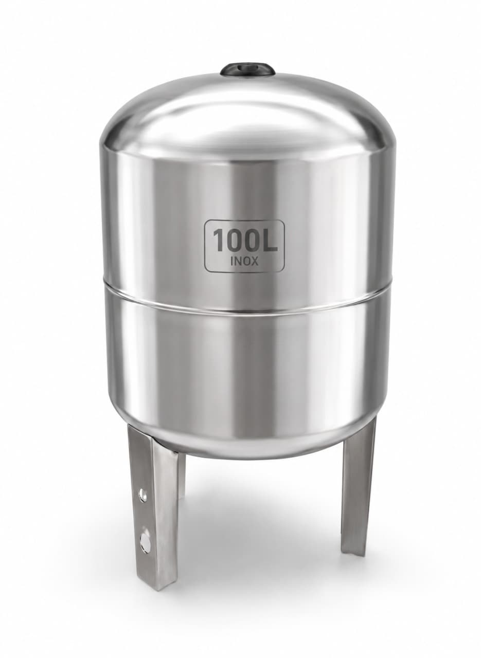 Butelie hidrofor inox 100L, vas expansiune cu membrana, presiune maxima 6 bar, rezervor hidrofor din inox Campion PROFESSIONAL CMP1649 — reducere 30% de la 999 lei la 699 lei