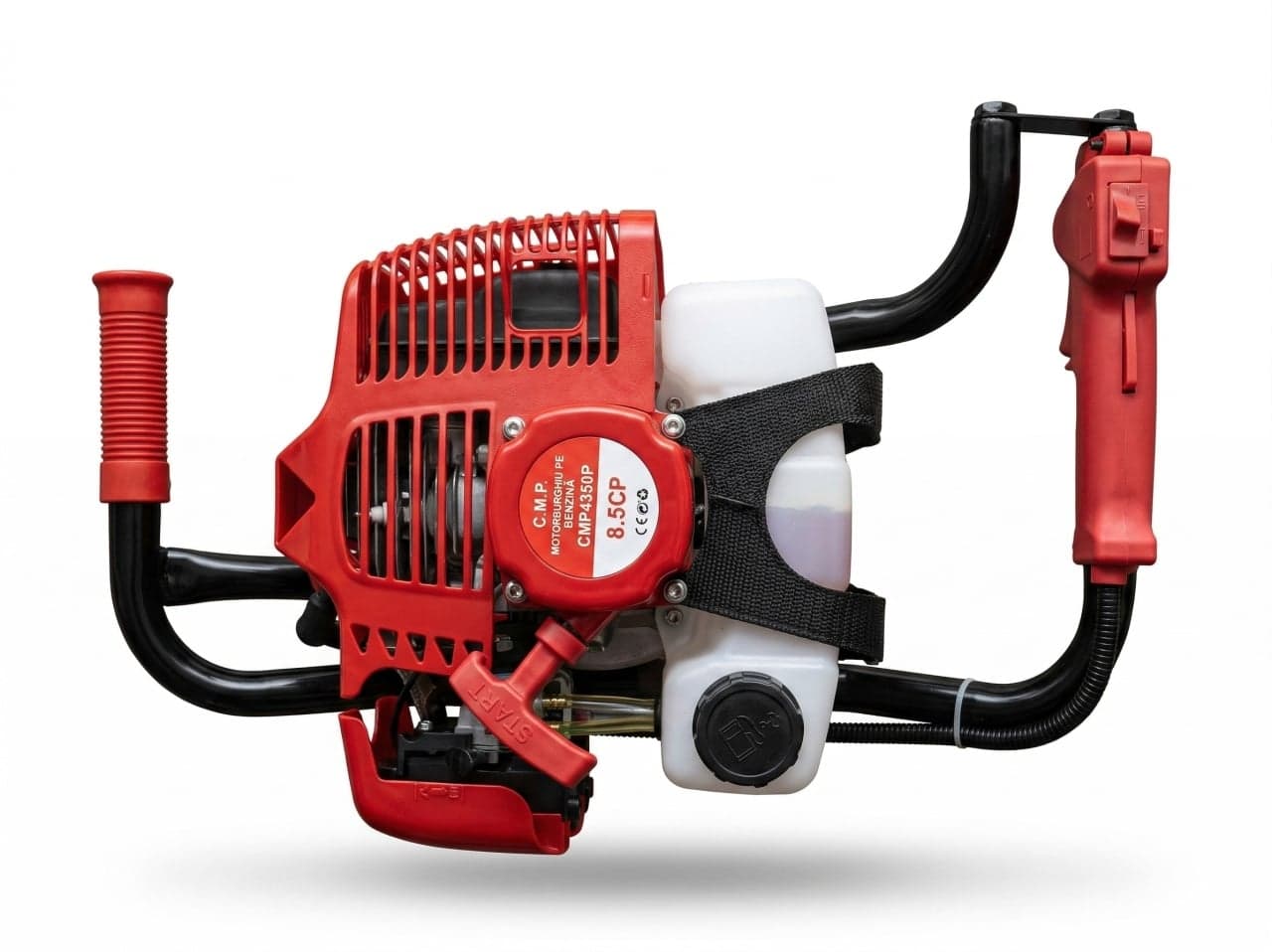 Motoburghiu pe benzina 8.5CP, motor 2 timpi 58cc, 9200rpm, burghie 100-300mm, adancime 800mm, rezervor 1.2L, Campion CMP4350P — reducere 24% de la 455 lei la 345 lei