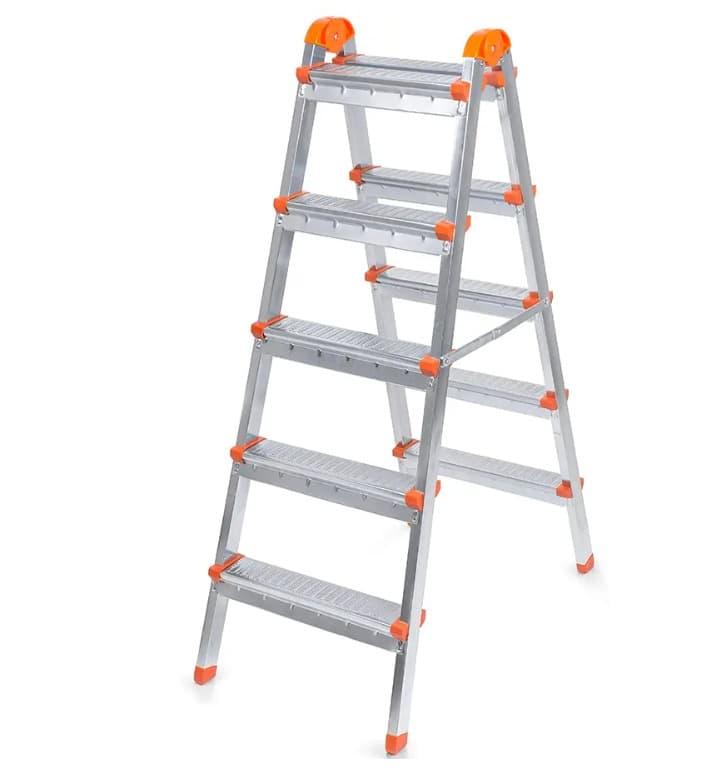 Scara dubla din otel 5+5 trepte, 110cm inaltime, 120kg, 6.5kg R5.5S — reducere 12% de la 209,46 lei la 184 lei