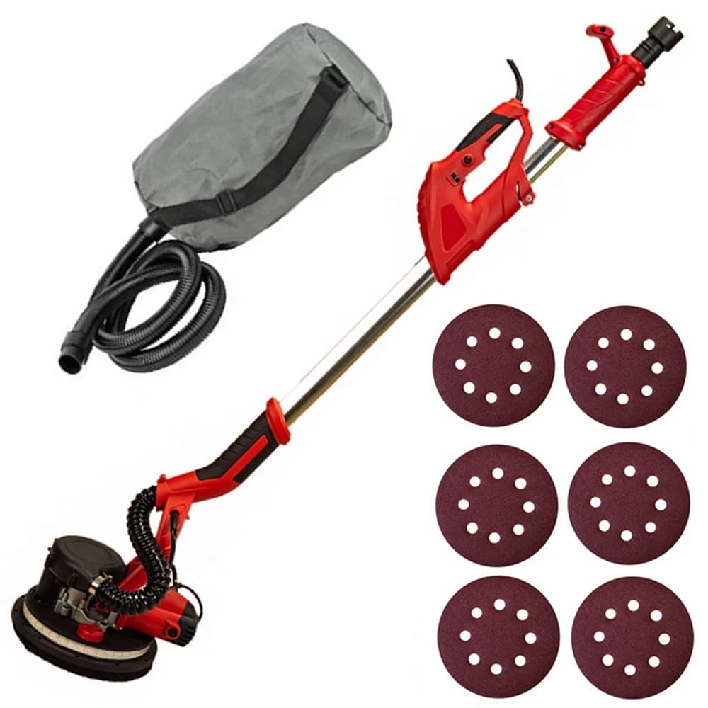 Masina de slefuit pereti telescopica 1250W, 225mm, lumina led, 2m, sac colector, smirghel rezerva, (girafa) Campion Profeiossional CMP0927 — reducere 22% de la 529 lei la 415 lei