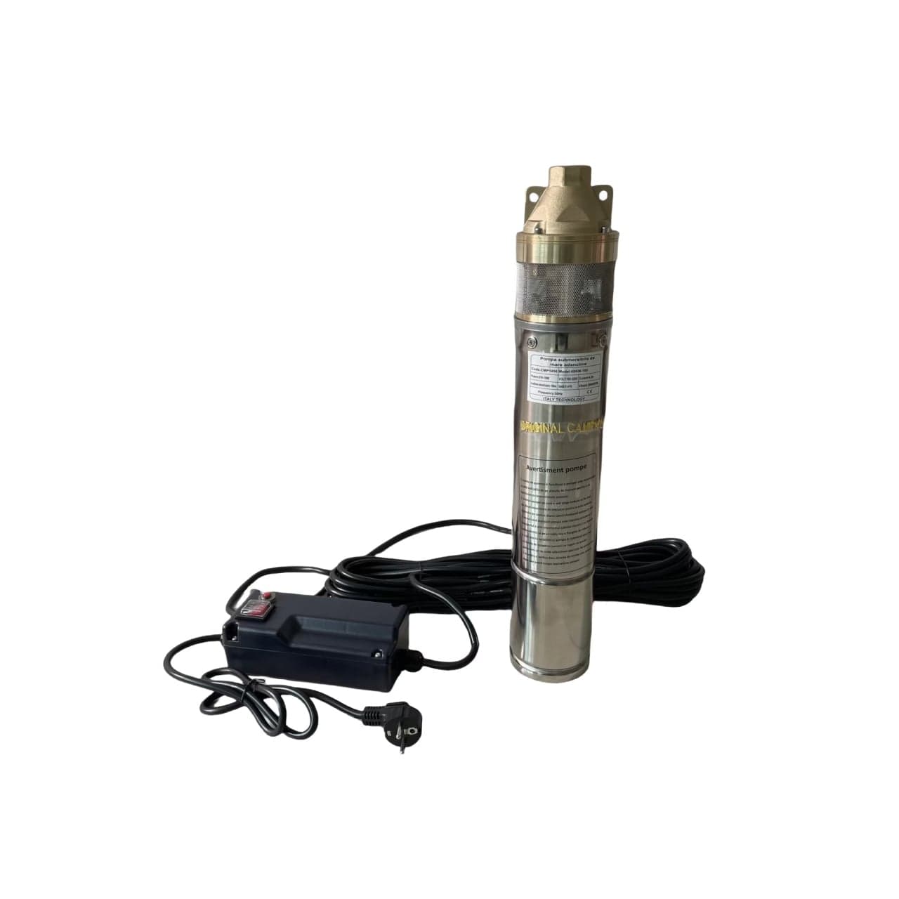 Pompa APA Submersibila 1500w, 20m cablu, 5000l/h, 4SKM-150 cu Panou Control CMP1456 — reducere 24% de la 655 lei la 499 lei