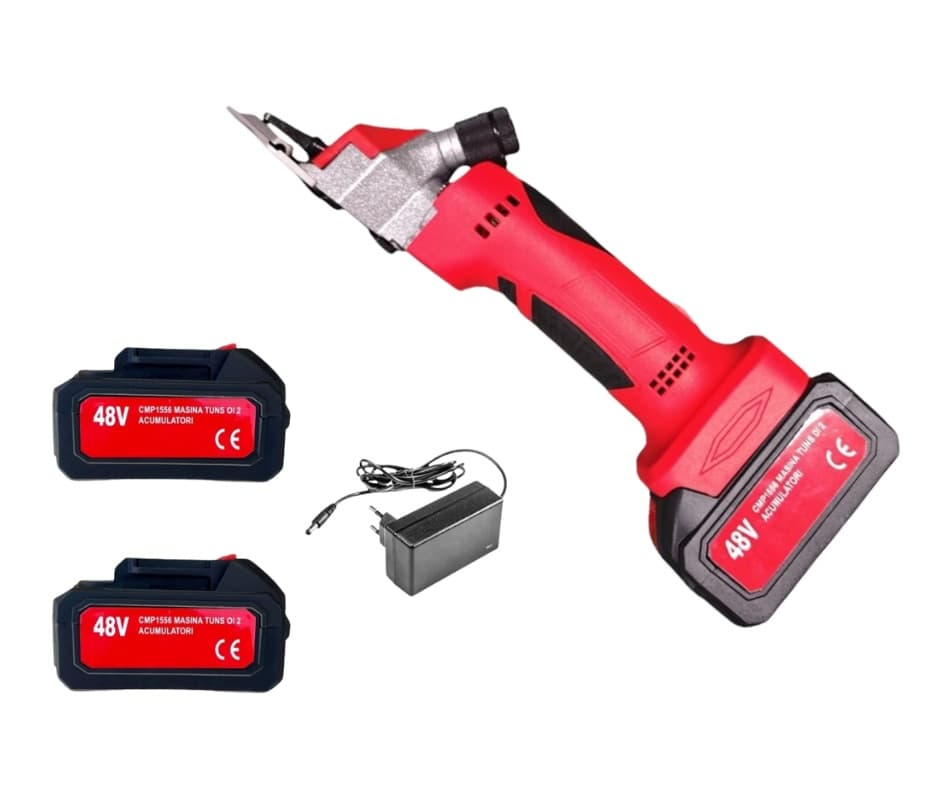 Masina de tuns oi cu 2 acumulatori 6AH, 48V Power SHEEP, accesorii incluse, cutie de transport si depozitare Campion CMP1556 — reducere 42% de la 666,01 lei la 389 lei