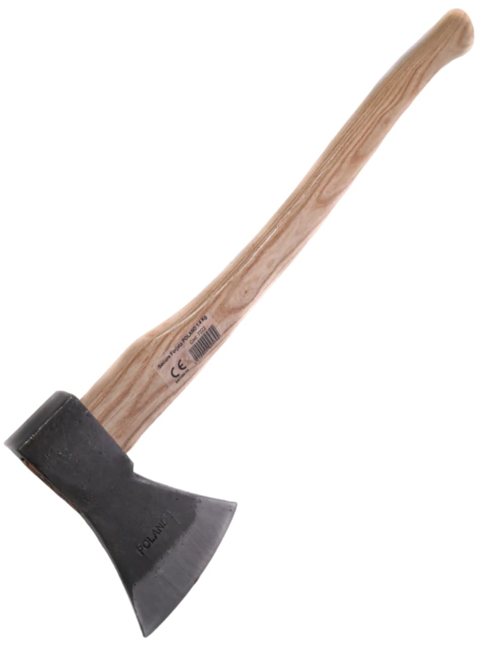 Topor forjat 1.8kg, otel calit, maner lemn lacuit, Poland B7634 — reducere 34% de la 99 lei la 65 lei
